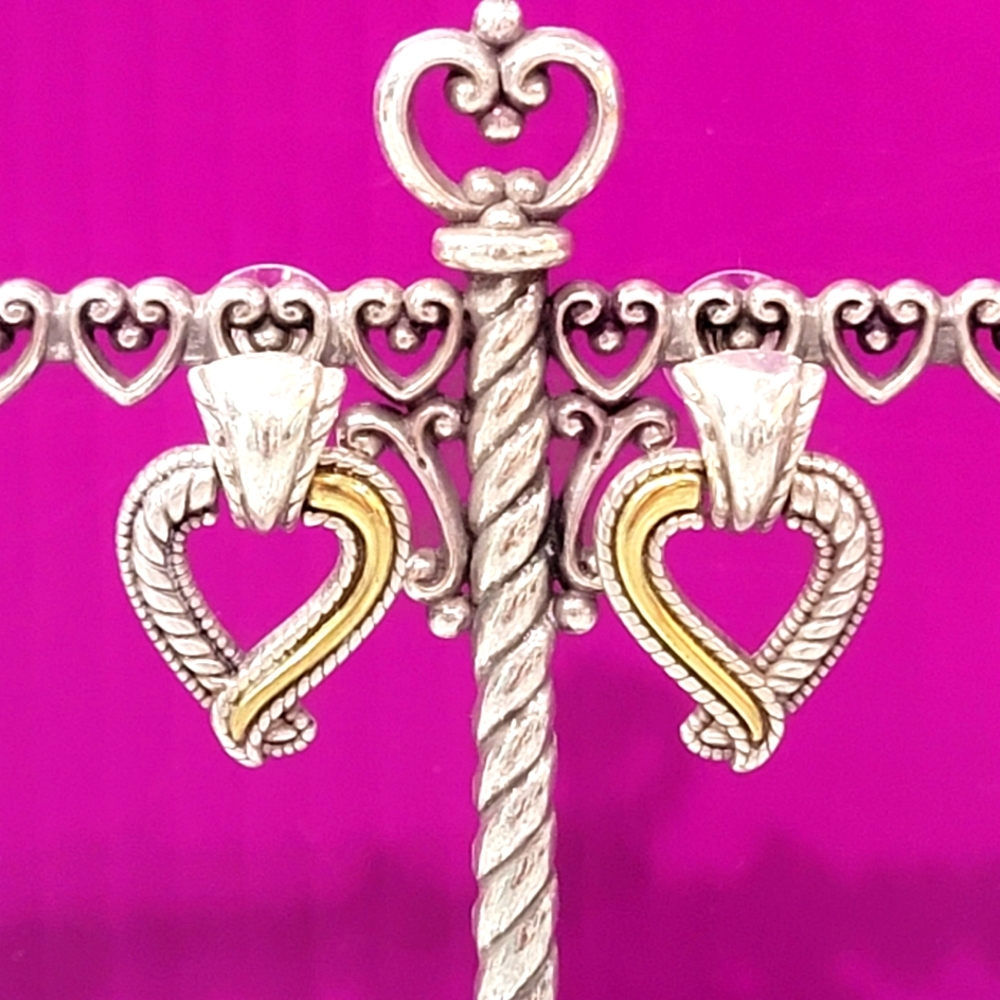 BRIGHTON RETIRED CALLIE CLASSIC HEART POST EARRINGS NWOT